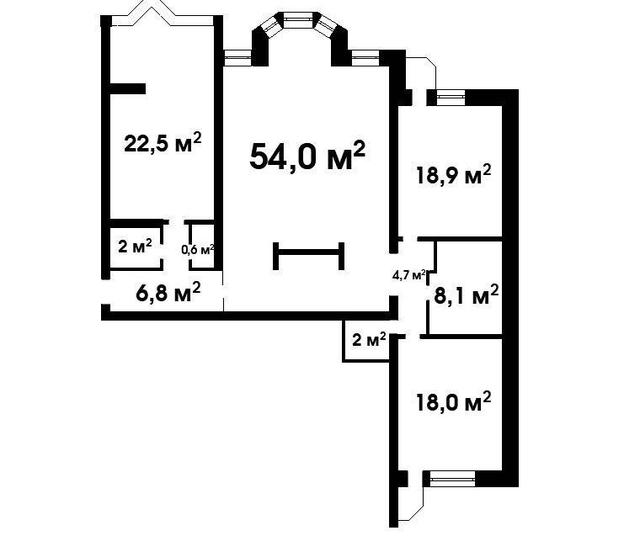 3-кімнатна квартира, за адресою: Кудрявська, 13-1 — фото 24