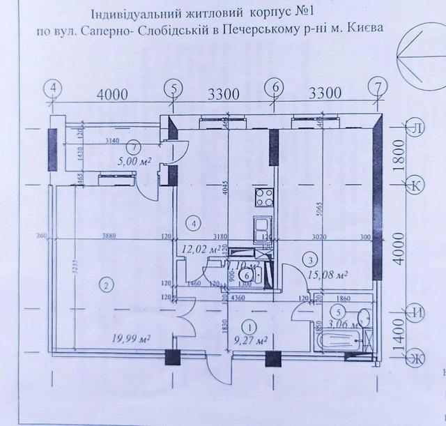 2-кімнатна квартира, вул. Саперно-Слобідська 8 — фото 17