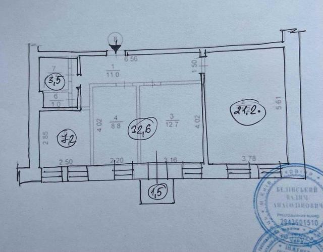 2-кімнатна квартира, вул. Велика Васильківська (Червоноармійська) 56 — фото 15