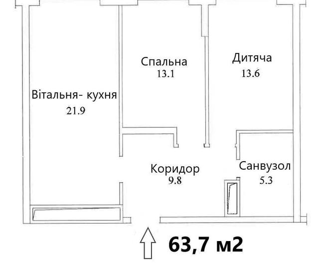 2-кімнатна квартира, Київ — фото 14