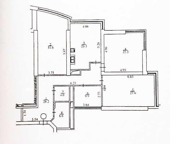 3-кімнатна квартира, Кловський узвіз 7 — фото 18