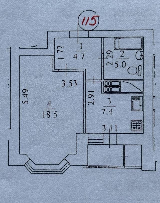 1-кімнатна квартира, вул. Алма-Атинська 39г — фото 16