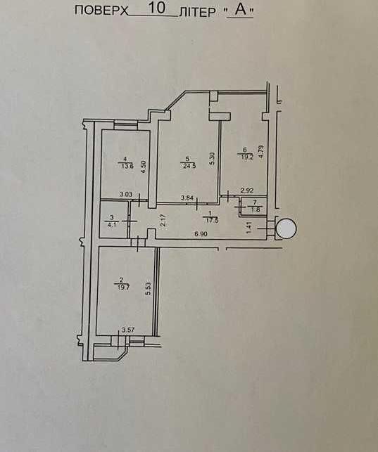 3-кімнатна квартира, вул. Ломоносова 60а — фото 11
